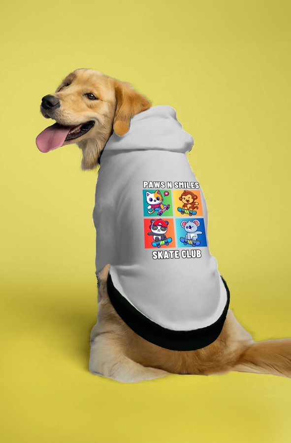 Beyond the Barks Skate Club Dog Hoodie 419C36AEA0354546970A33F4E8B36AB5 - Paws n Smiles