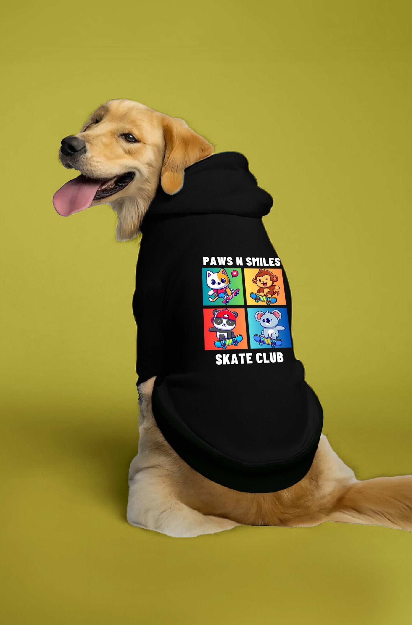 Beyond the Barks Skate Club Dog Hoodie 03A1BD31AAE04B1DBE0A60A1935A0B80 - Paws n Smiles