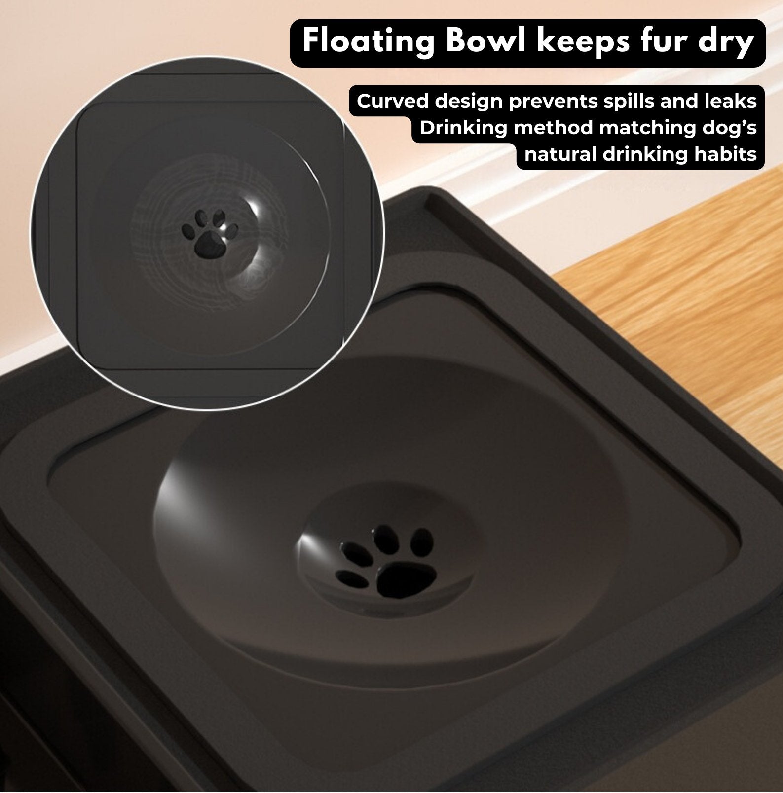 Elevated Feeding Double Bowls for Big Dogs - Paws n Smiles