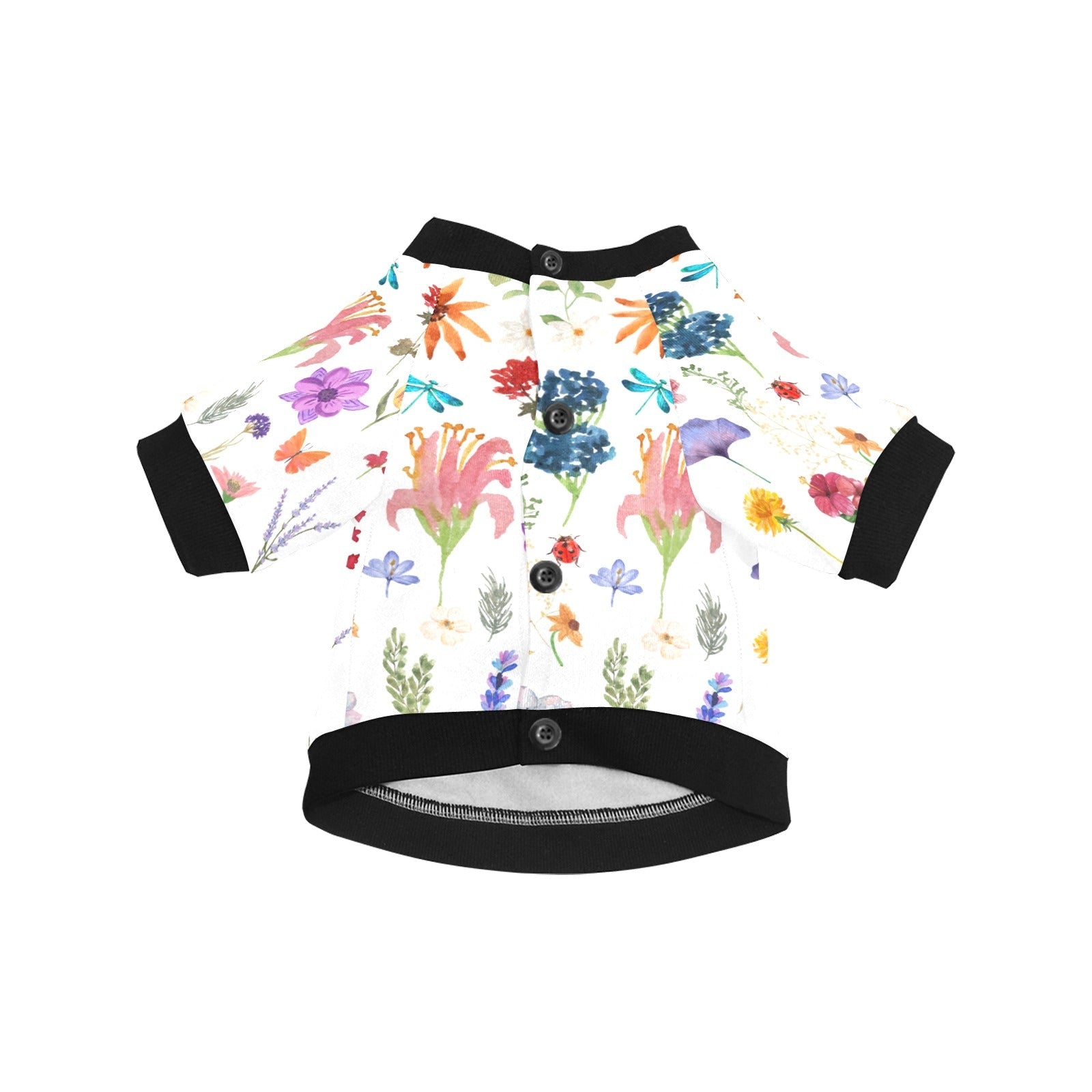 Nature-Inspired All Floral Dog Round Neck Shirt 3A46E0ED2CC245CDBD92444097A86041 - Paws n Smiles