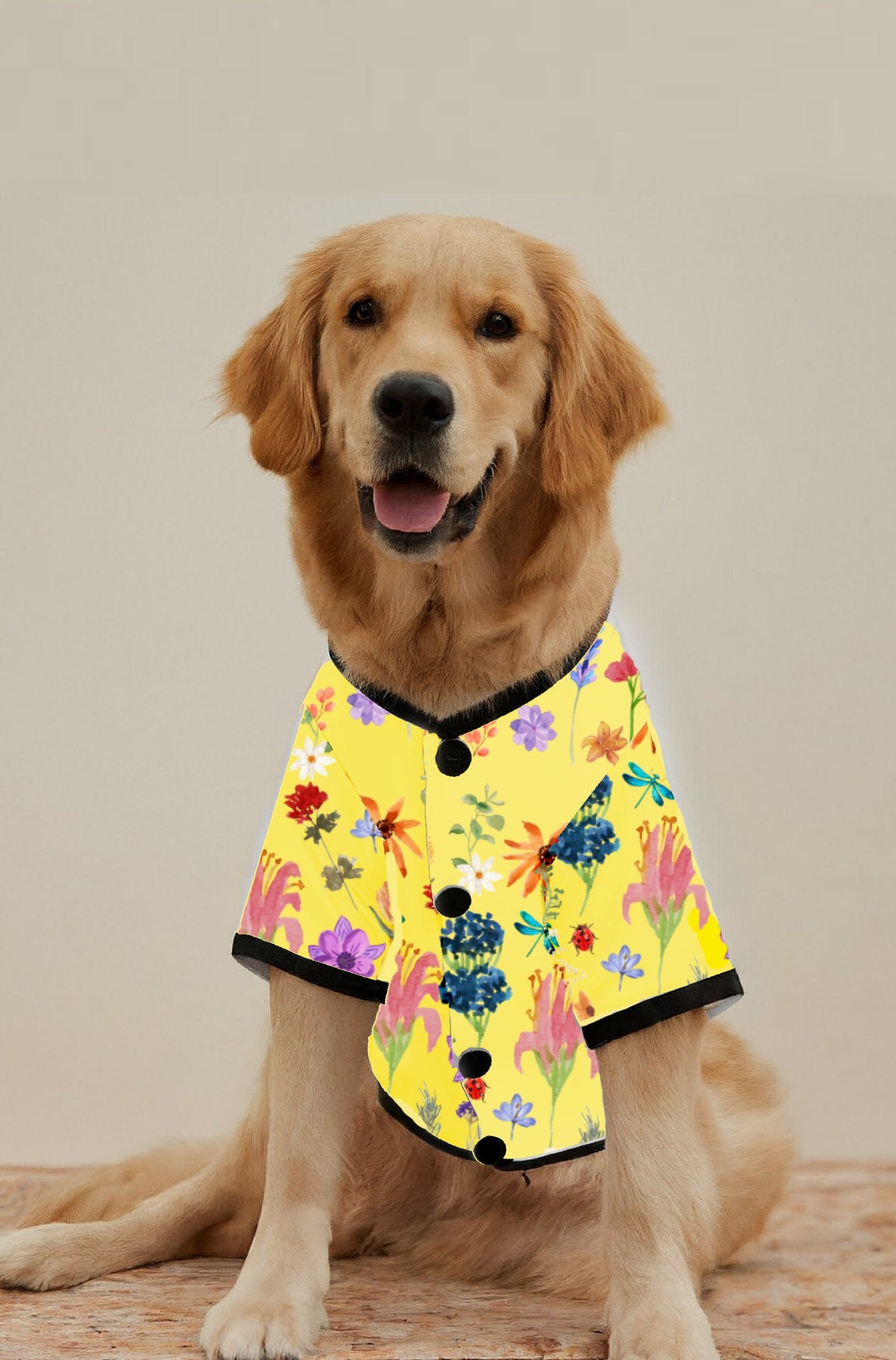 Nature-Inspired All Floral Dog Round Neck Shirt 3A46E0ED2CC245CDBD92444097A86041 - Paws n Smiles