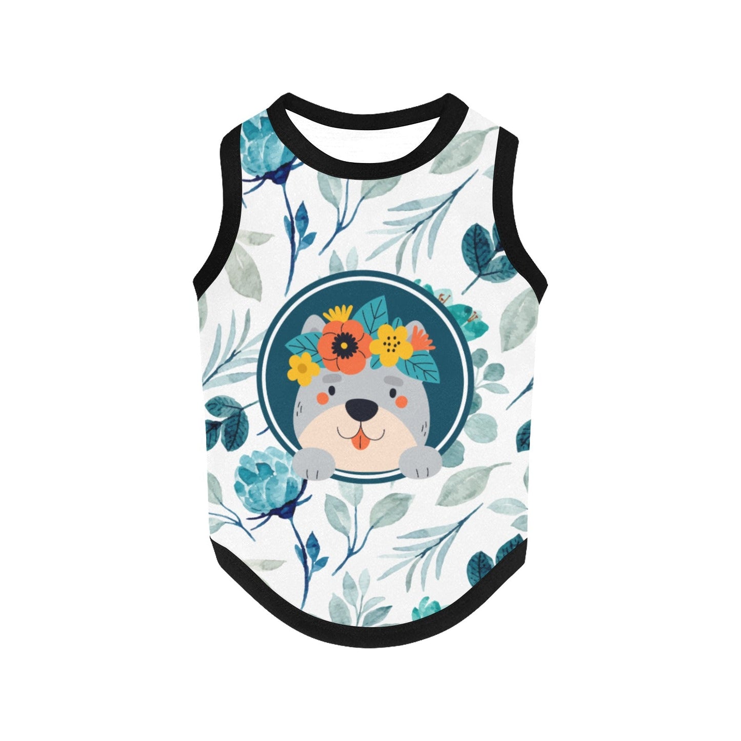 Nature-Inspired Blooming Pal Dog Tank Top - Paws n Smiles