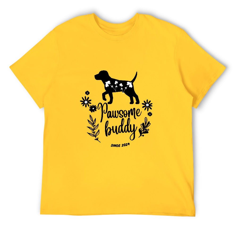 Nature-Inspired Pawsome Buddy Unisex T-shirt FEA2735690FB43C5B47A0334D5FC896A - Paws n Smiles