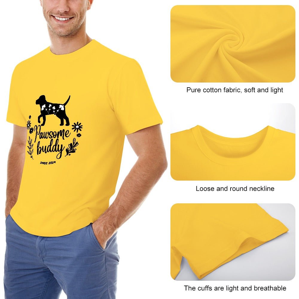 Nature-Inspired Pawsome Buddy Unisex T-shirt FEA2735690FB43C5B47A0334D5FC896A - Paws n Smiles