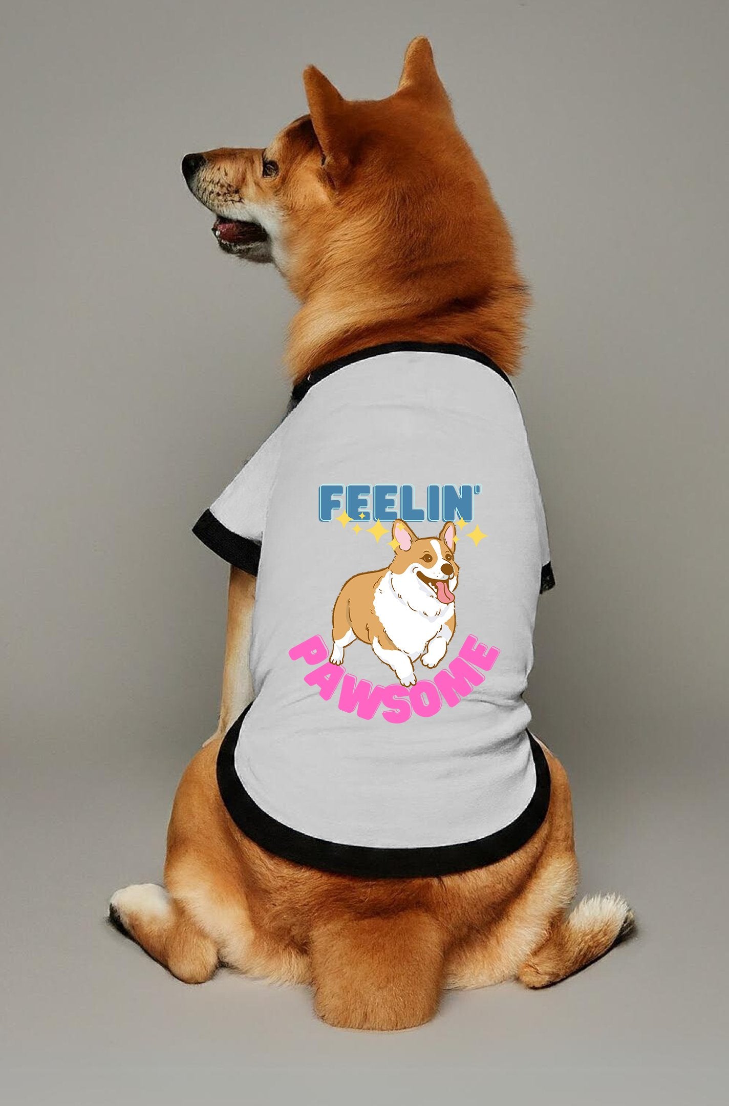 Pawsitive Feel Good Dog Round Neck Shirt C4E47F89F2C54C7C9A7D55EBAC25B8A7 - Paws n Smiles