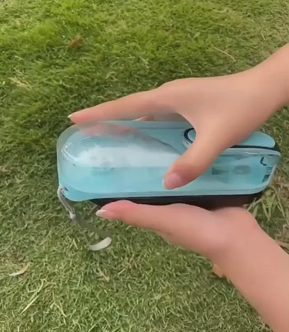 Futuristic Foldable Dog Water Bottle For Outdoor Walking - Easy To Carry