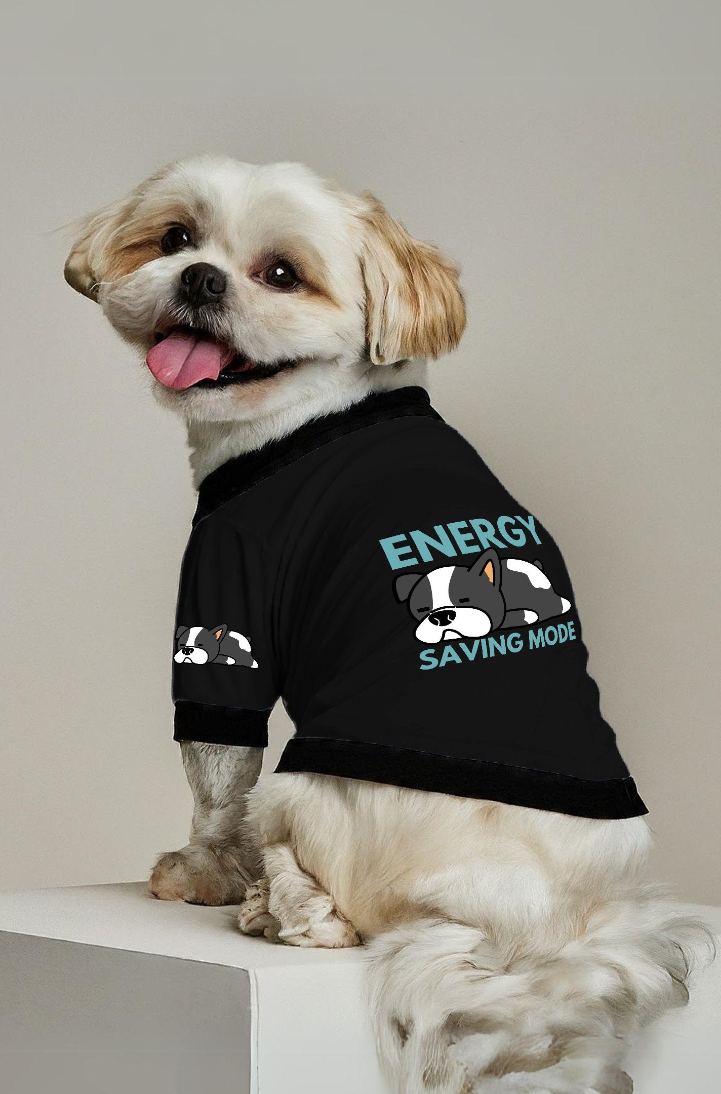 SnoozeSaver Nap-time Dog Round Neck Shirt B78FB9A10846497C94F7EFE1EF15C9EE - Paws n Smiles