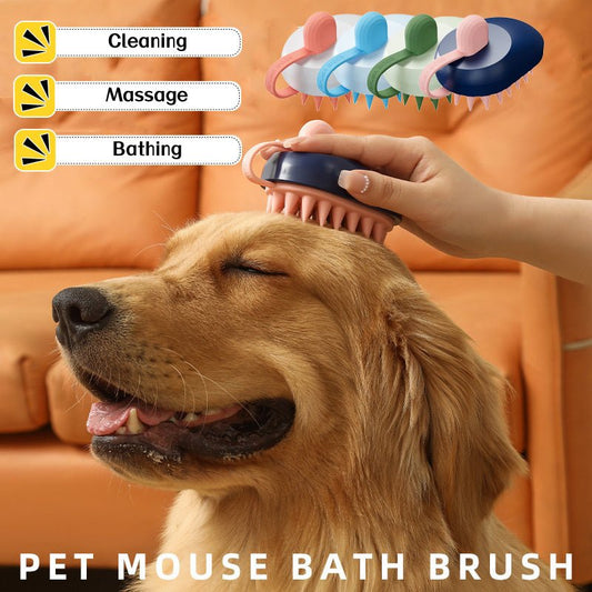 Soft Silicone Pet Hair Remover Comb: Grooming and Massage Tool for Dogs - Paws n Smiles