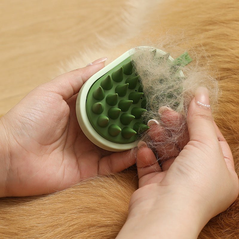 Soft Silicone Pet Hair Remover Comb: Grooming and Massage Tool for Dogs - Paws n Smiles